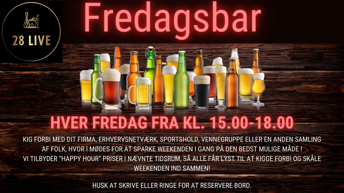 Fredagsbar p\u00e5 28 Live