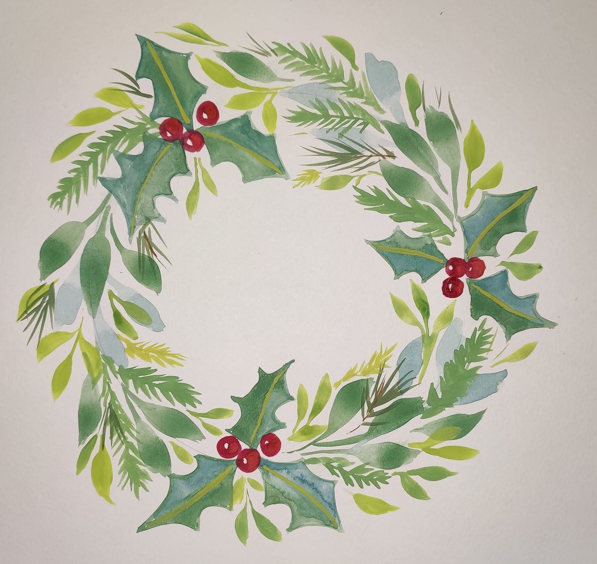  The Holly and the Ivy - a water colour and folklore workshop