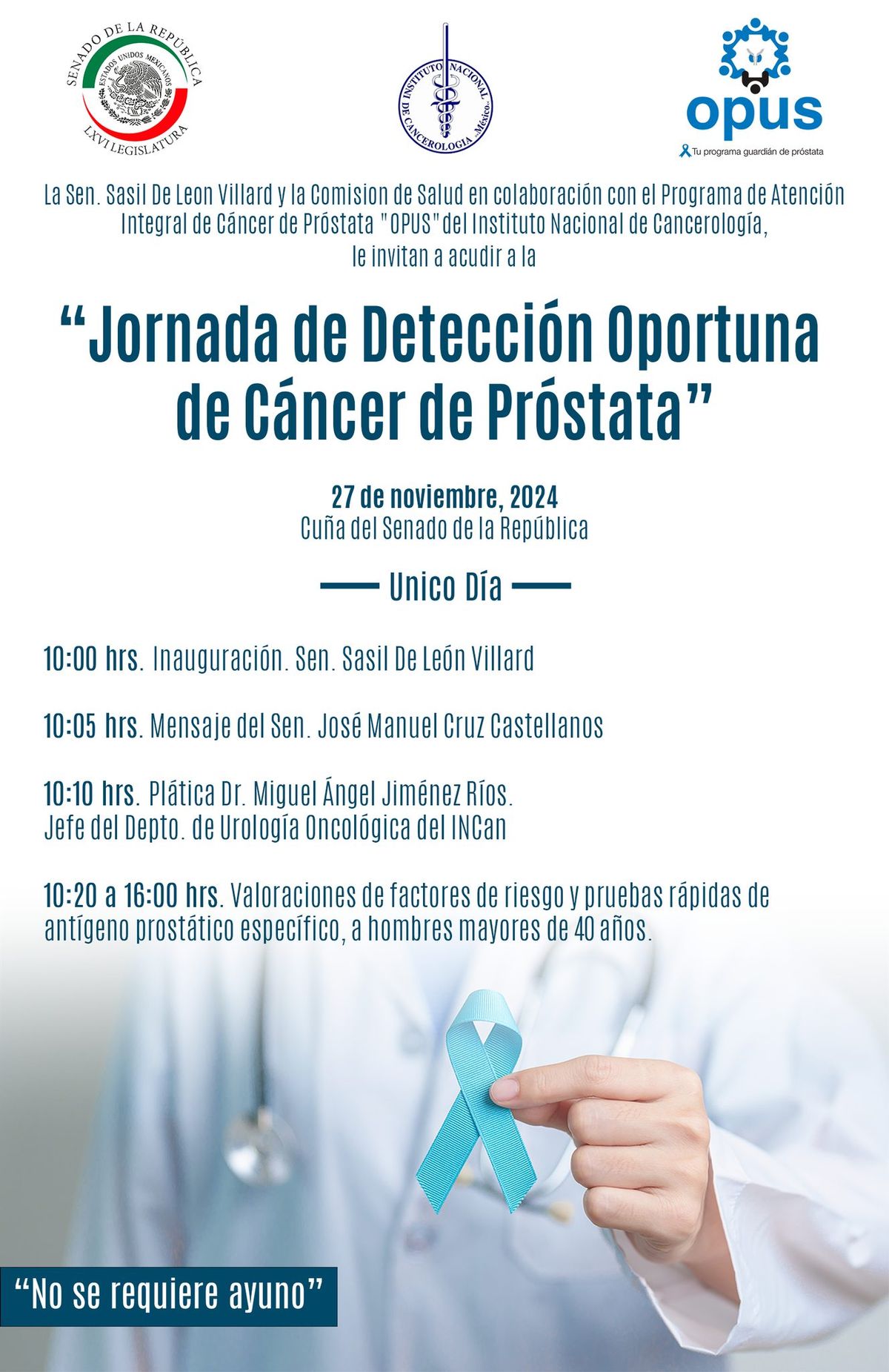 Jornada de Detecci\u00f3n Oportuna de C\u00e1ncer de Pr\u00f3stata