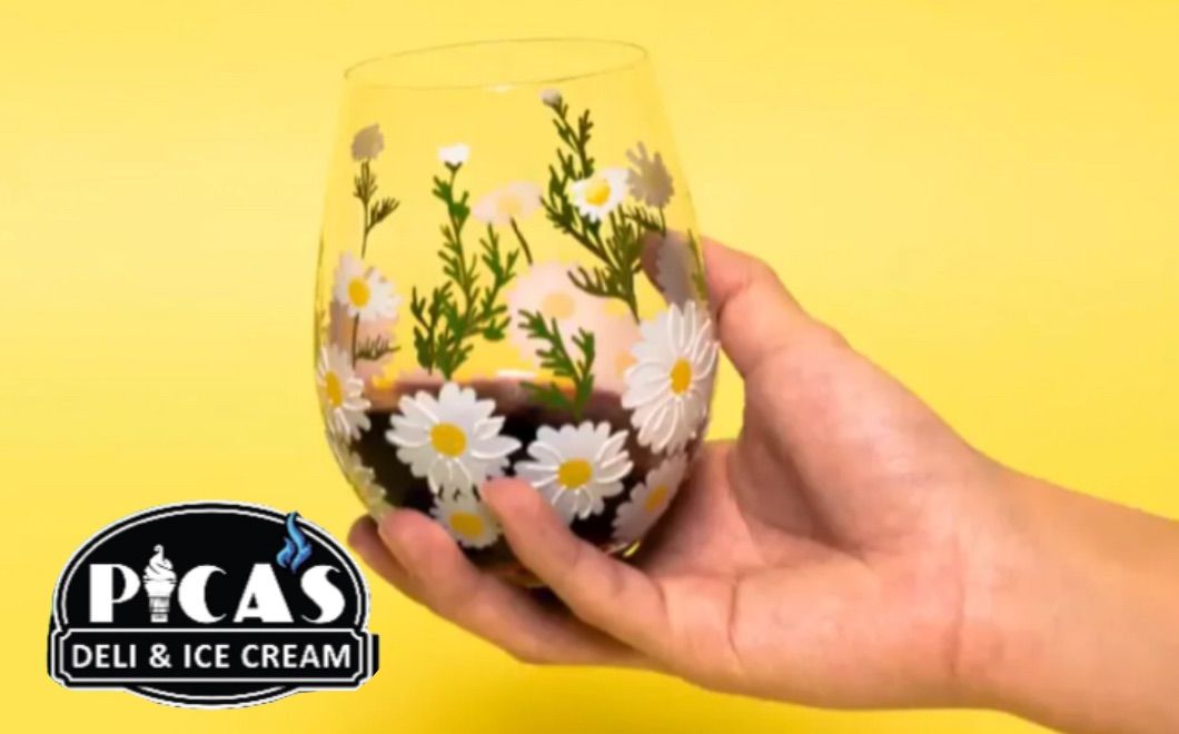 Glass Paint Party at Pica\u2019s Deli & Ice Cream