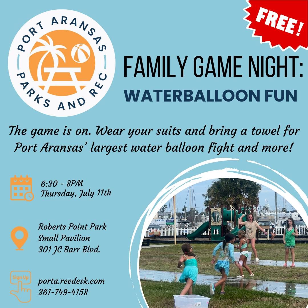 family Game Night - Water Balloon Fun