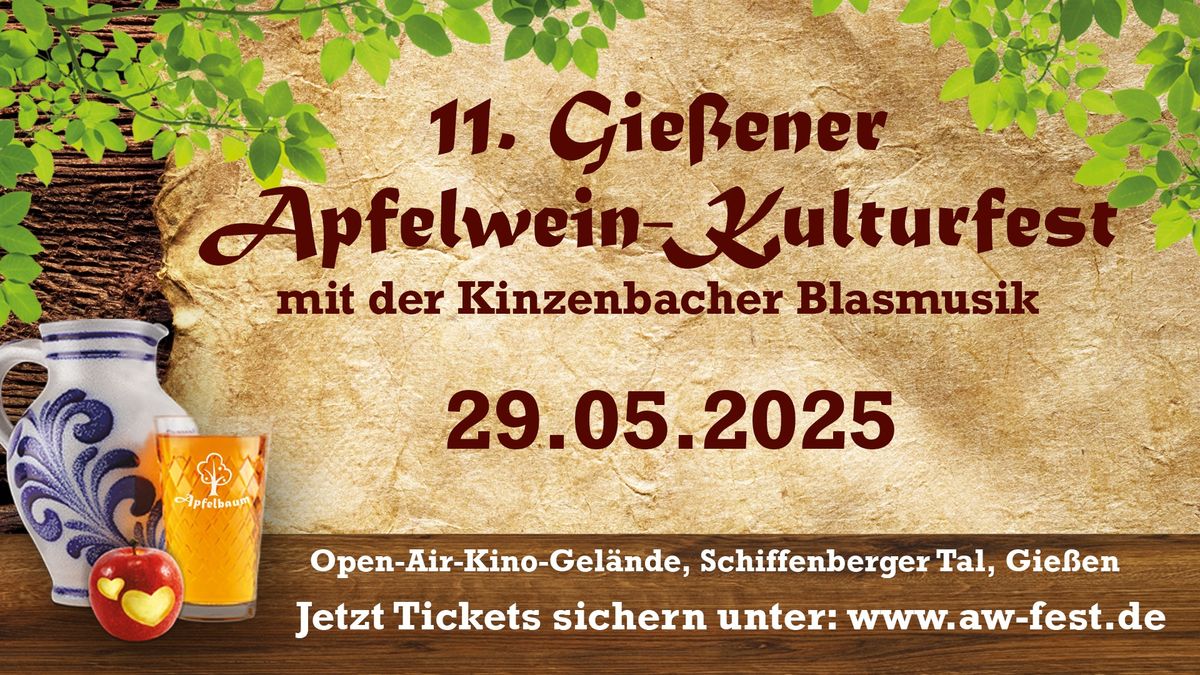 11. Gie\u00dfener Apfelwein-Kulturfest am 29.05.2025