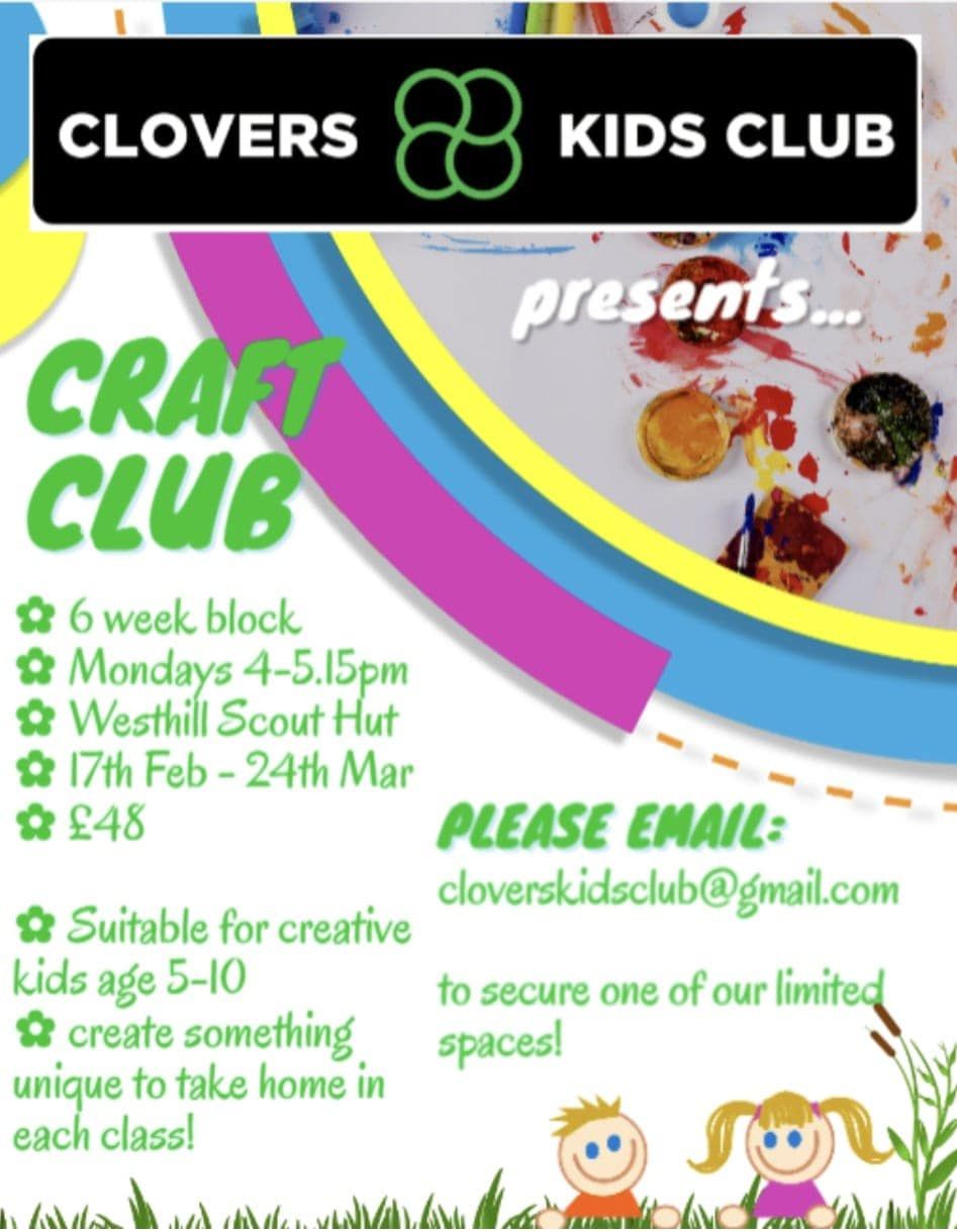 New Craft Club - 6 week block 