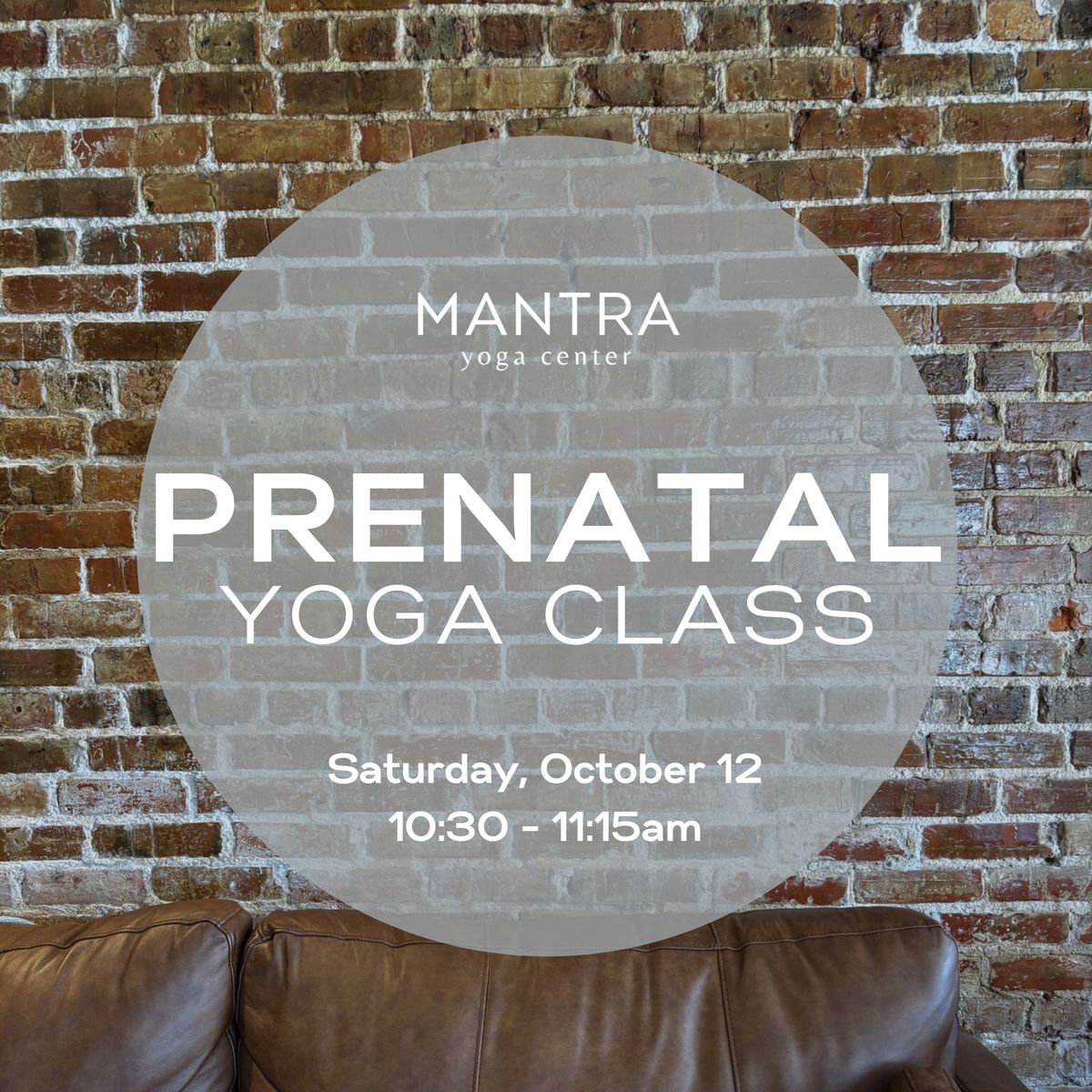 FREE Prenatal Community Yoga Class