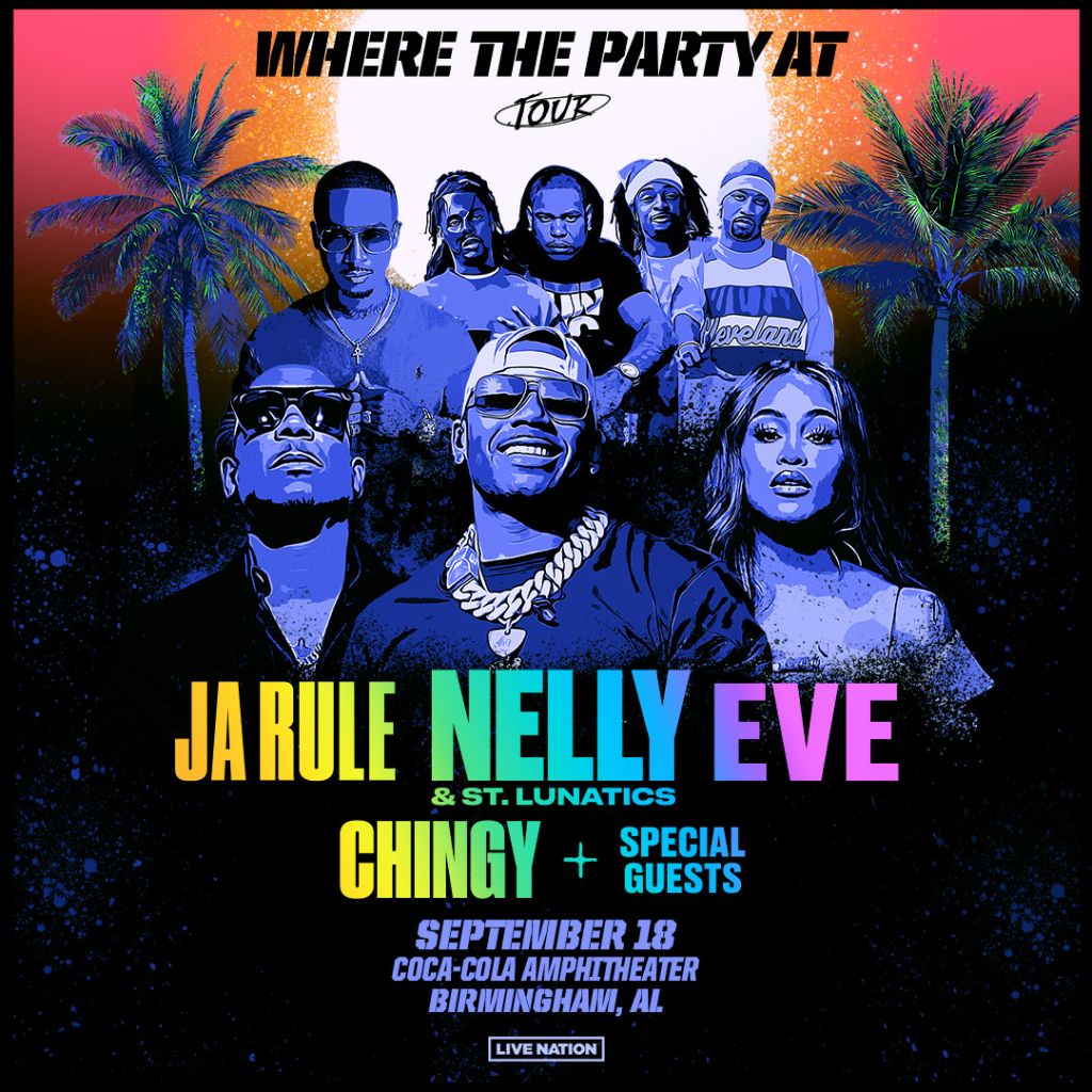 Nelly with Ja Rule and Eve at Coca-Cola Amphitheater