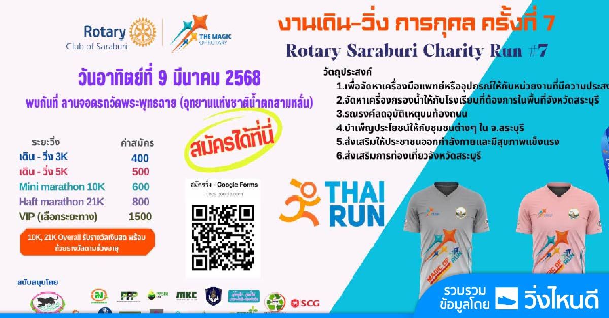 Rotary Saraburi Charity Run 2025