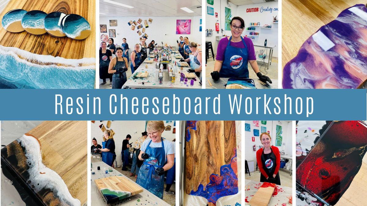 Resin Cheese\/Tapas Board with Coasters Workshop