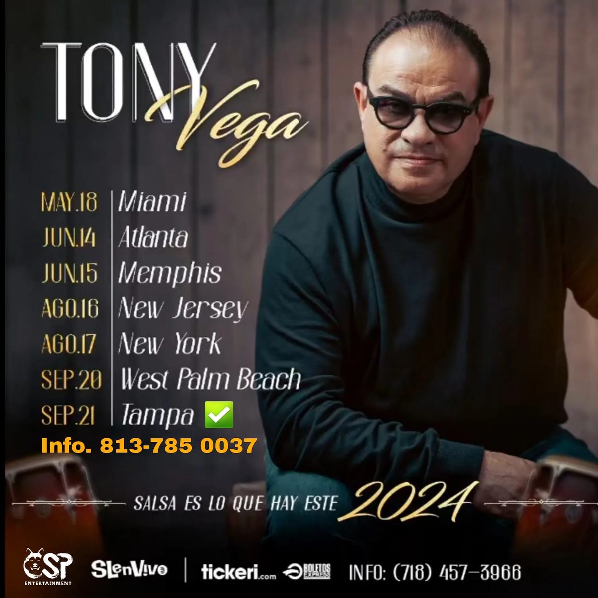 Tony Vega en Tampa 