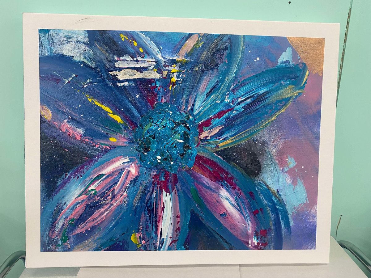 Creative Thursdays! Abstract Flower with Sandy - Thursday March 13 - 11am - 2.30pm