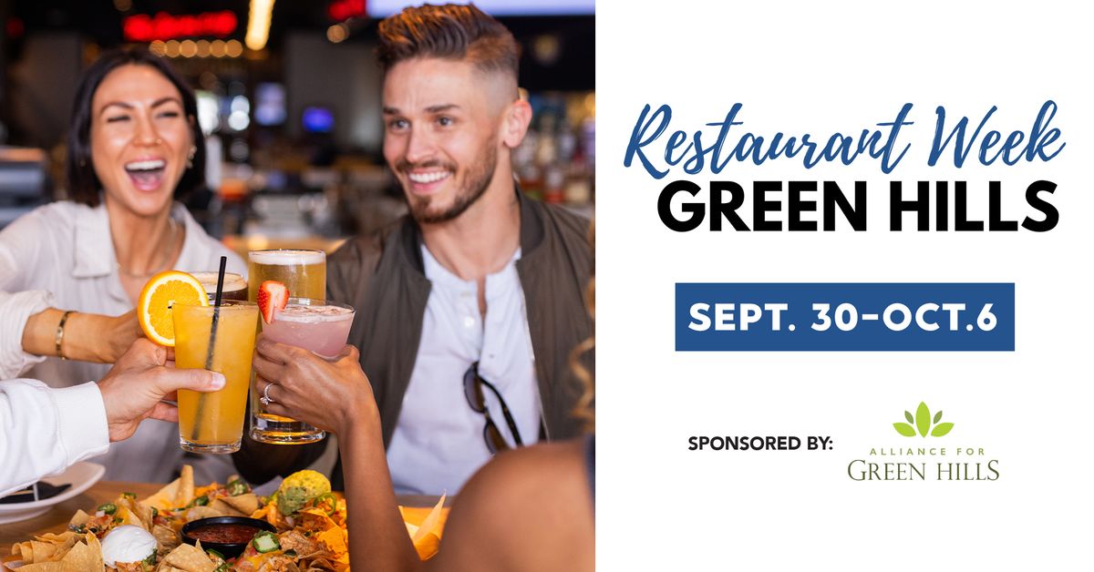 Restaurant Week Green Hills