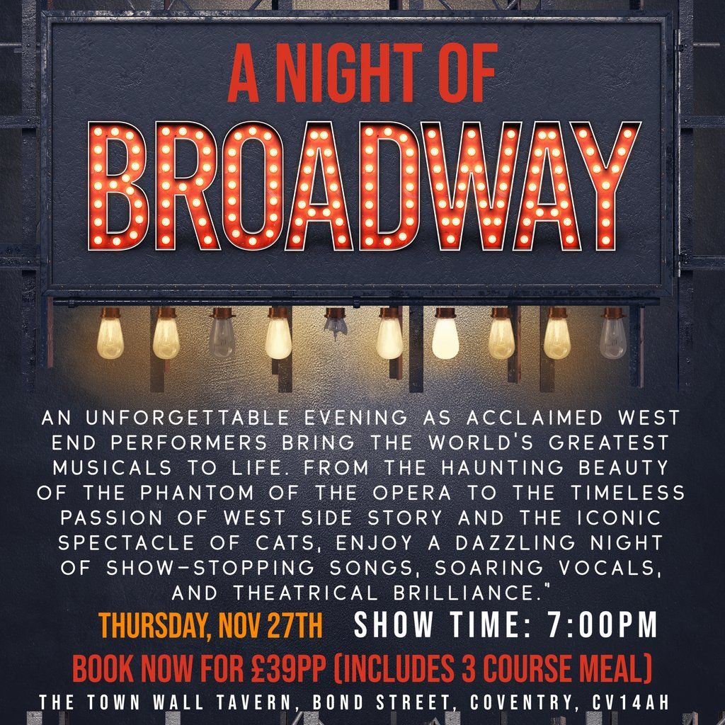 A Night of Broadway at The Town Wall Tavern