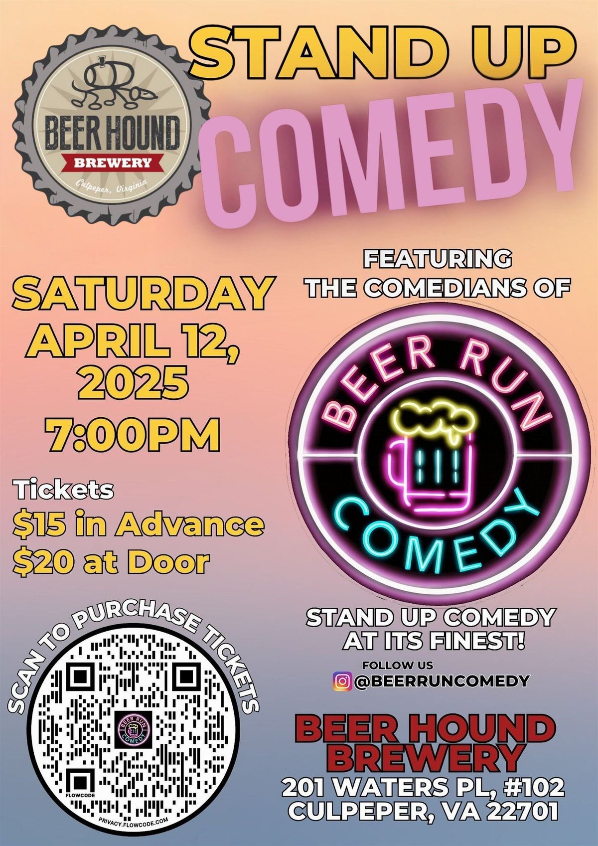 Stand Up Comedy Night at Beer Hound Brewery