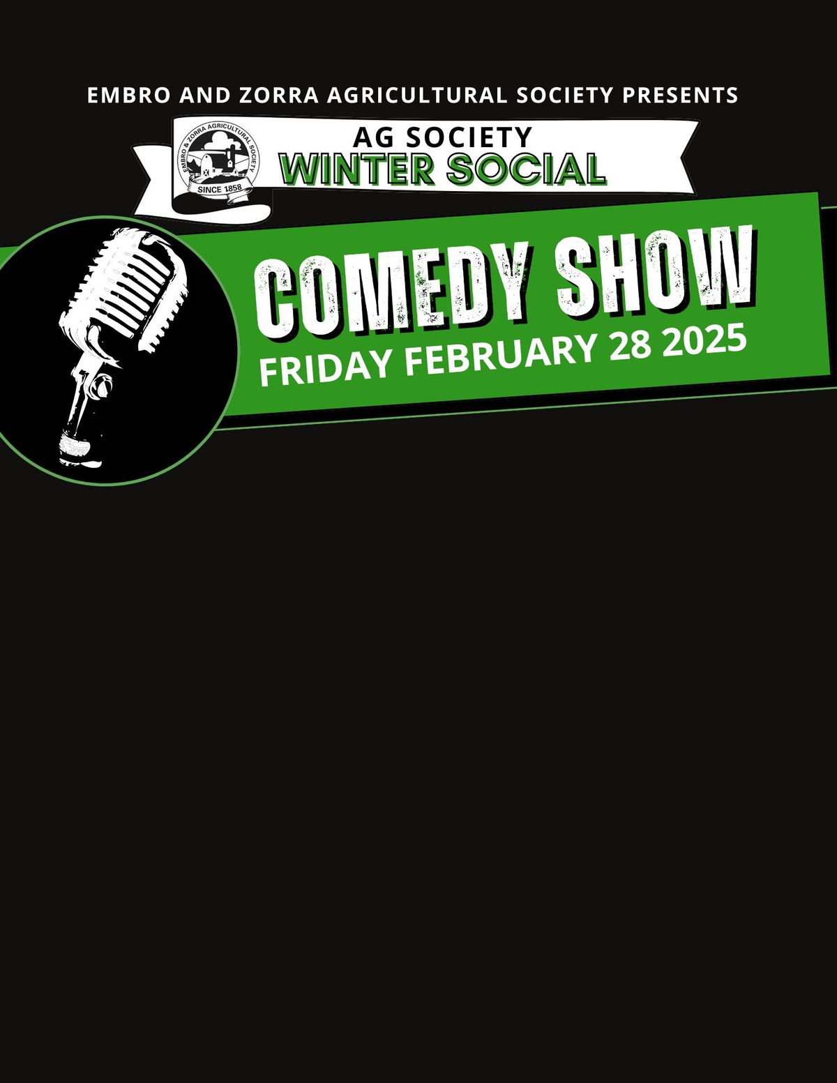 Comedy Show - Ag Society Winter Social 