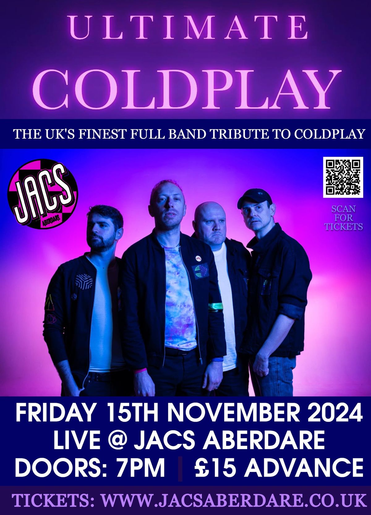 Ultimate Coldplay (Coldplay Tribute Band) @ Jacs Aberdare