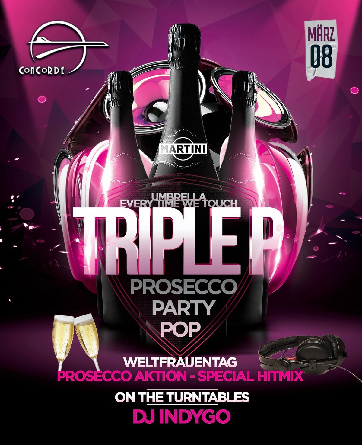 TRIPLE P - PROSECCO PARTY POP w\/ DJ INDYGO