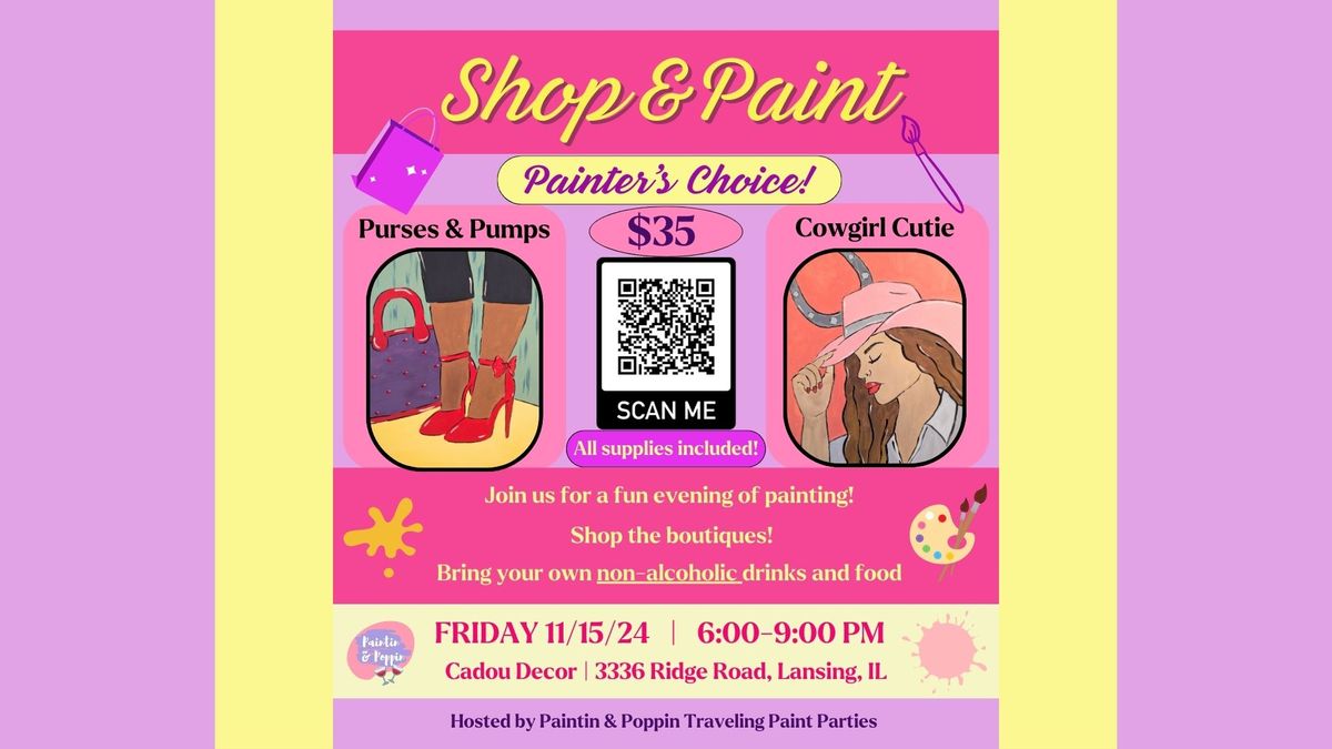 Shop & Paint: Ladies Night Paint Party @ Cadou Decor