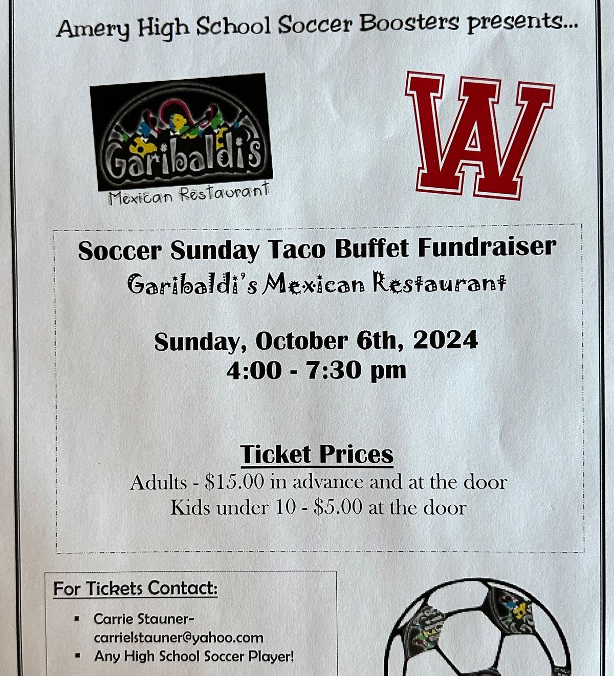 Taco Buffet Fundraiser