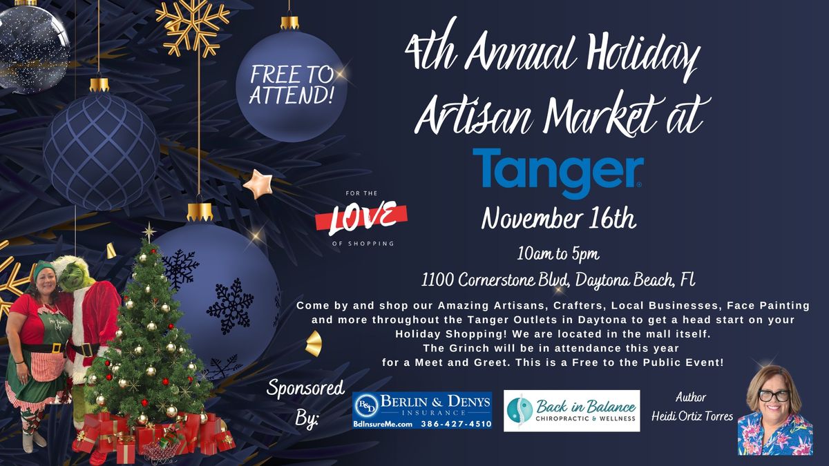 4th Annual Holiday Artisan Market at Tanger in Daytona Beach