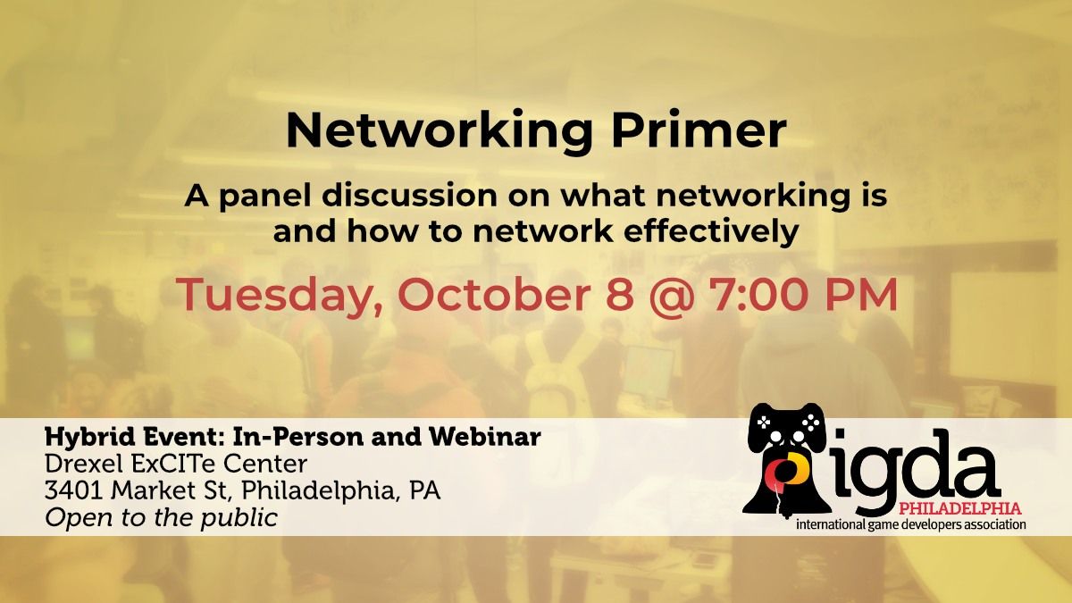 October Meeting - Networking Primer