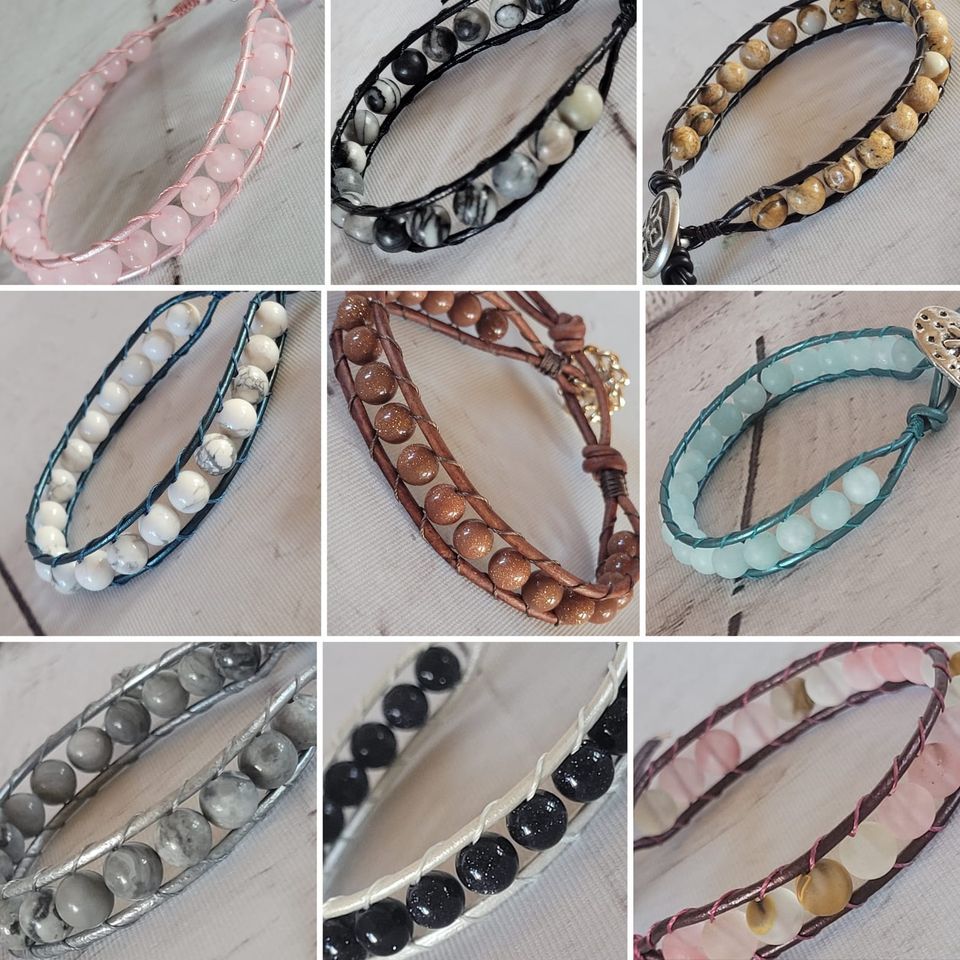 Mother\/Daughter Leather Wrap Bracelet Class $30