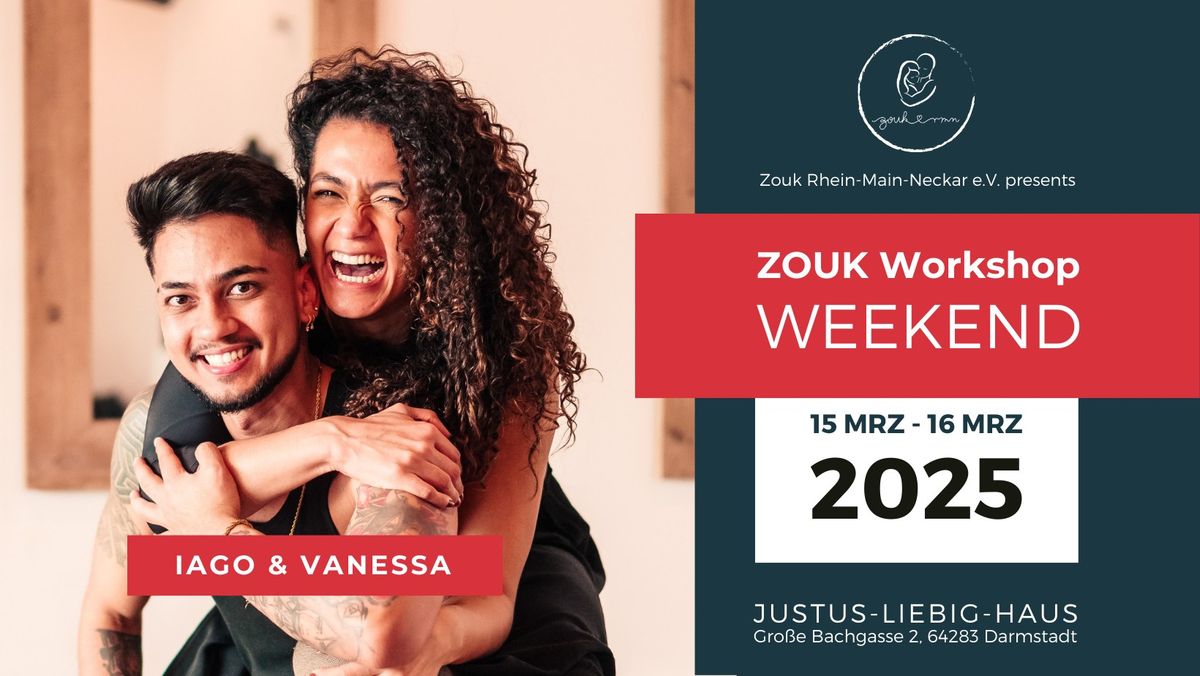 !\ufe0fSAVE THE DATE!\ufe0fZOUK Workshop Weekend with VANESSA&IAGO in Darmstadt