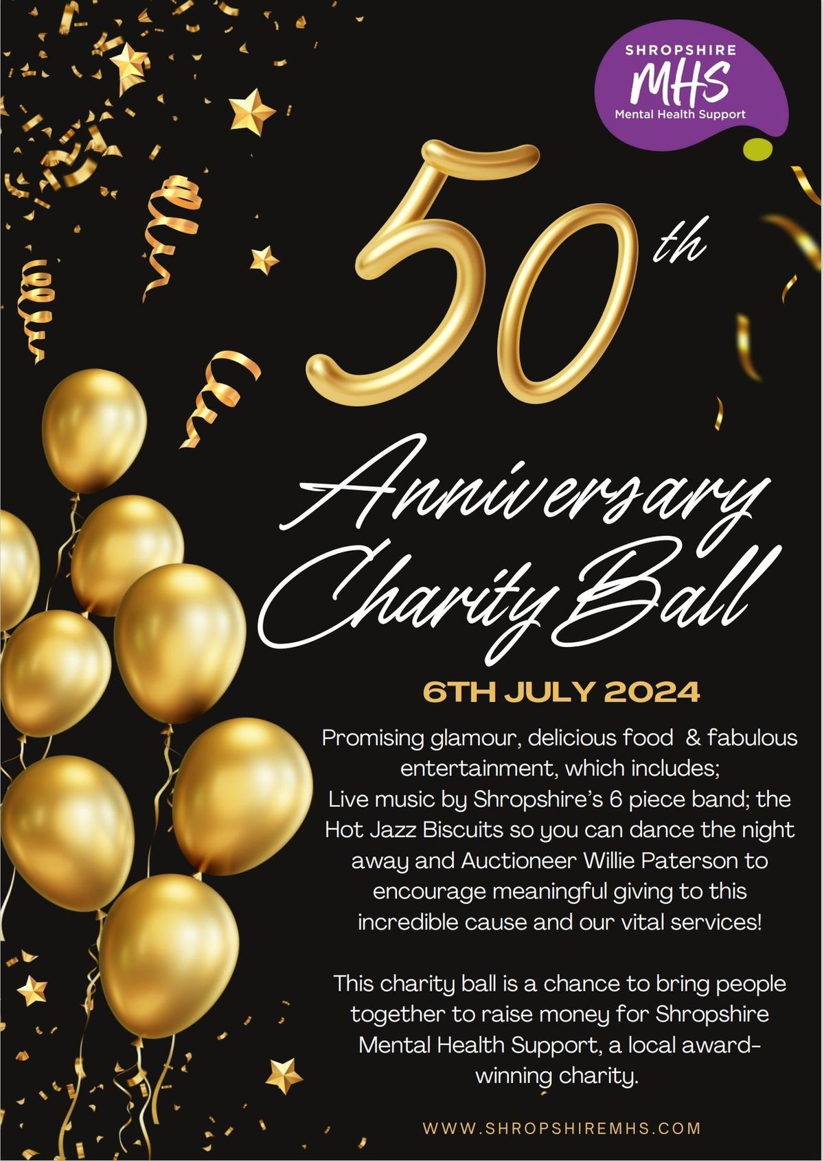 50th Anniversary Ball Shropshire Mental Health Support 