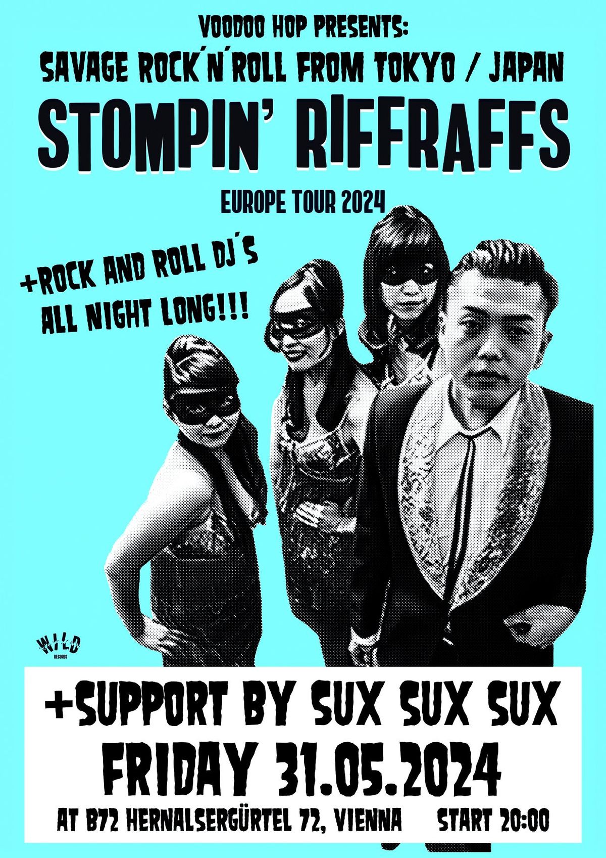VOODOO HOP! Live: THE STOMPIN' RIFFRAFFS (Jap) + SUX SUX SUX (A)