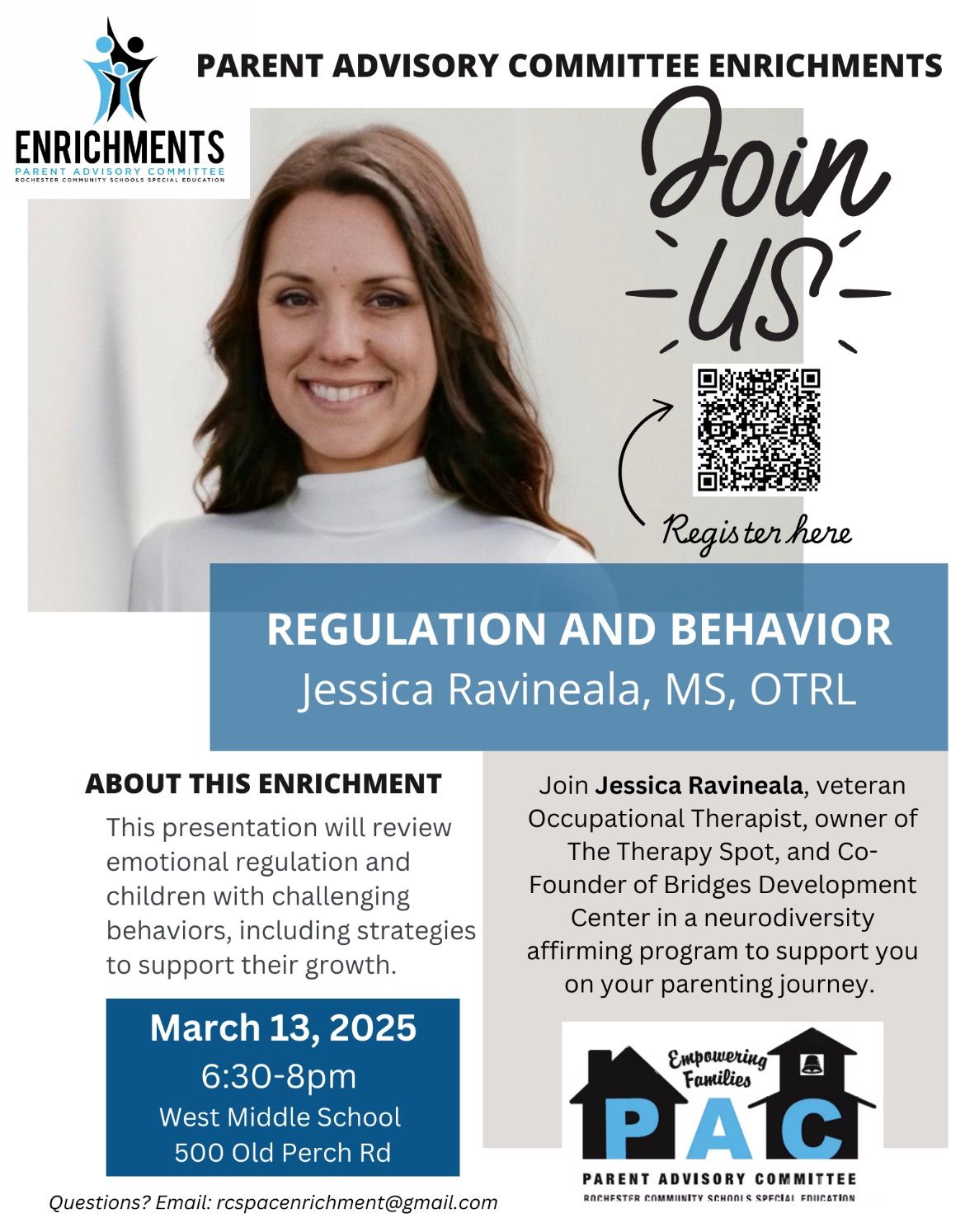 PAC Enrichment Opportunity: Regulation and Behavior