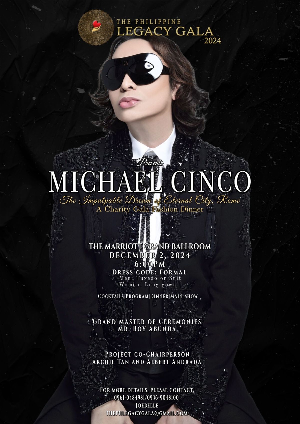 Philippine Legacy Gala 2024\u2022 Michael Cinco\u201cThe Impalpable Dream of the Eternal City, Roma\u201d,  