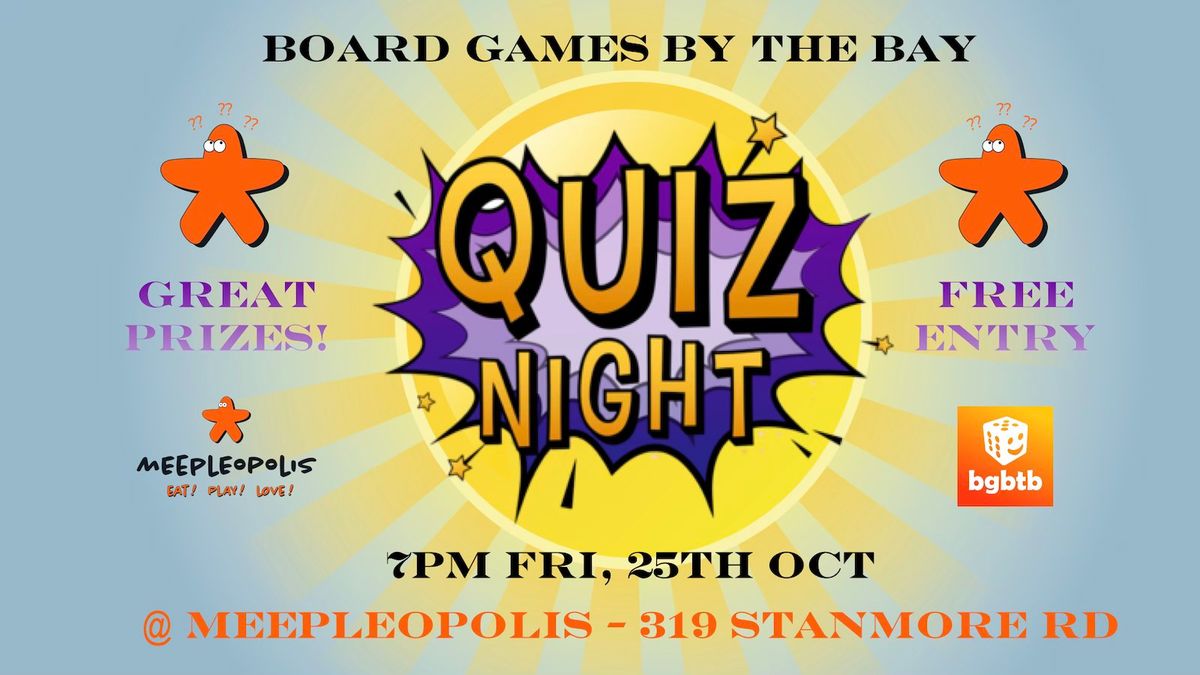 Board Games by the Bay Quiz Night