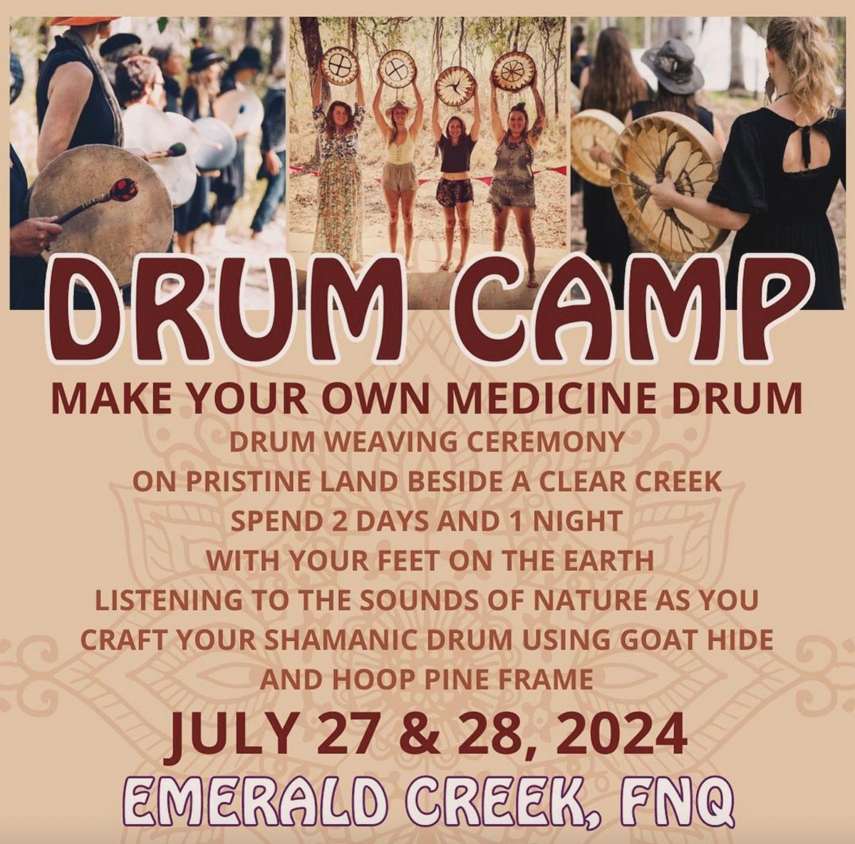 DRUM CAMP - WEAVE YOUR OWN MEDICINE DRUM