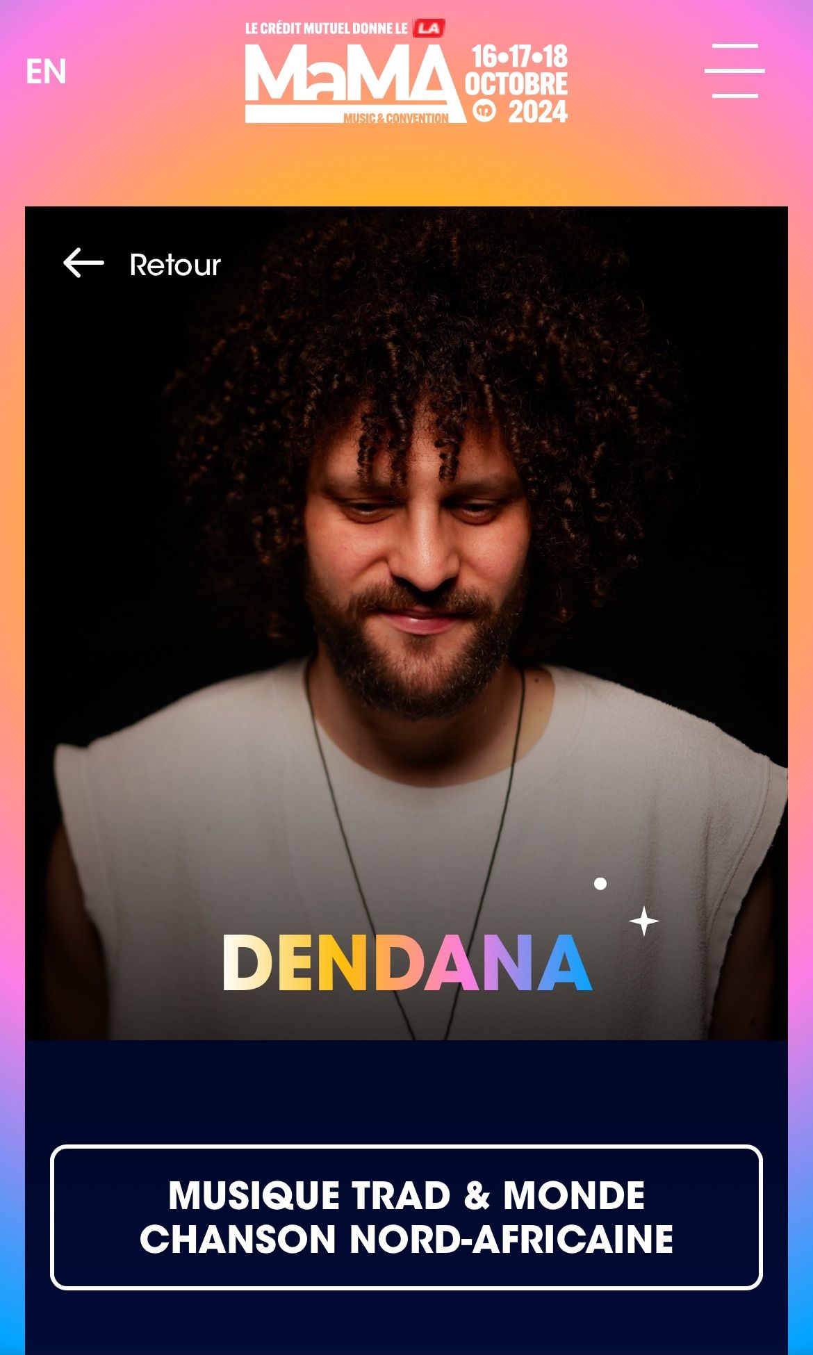 DENDANA \u2022 Live Showcase \u2022 Mama Festival (Paris)