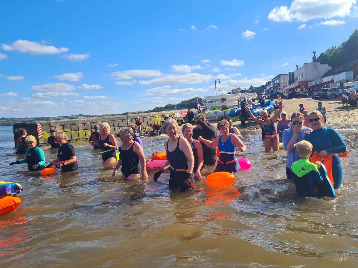 Sunday relaxing sea swim