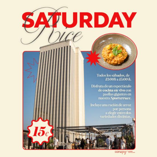 Saturday Rice en la Sporterrace de Canopy Madrid Castellana