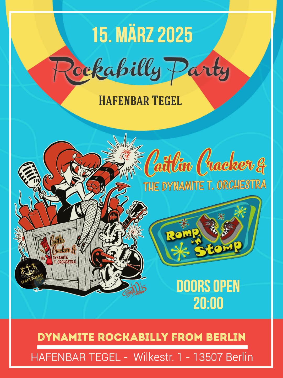 Caitlin Cracker DTO feat. Romp'n'Stomp \/\/  Rockabilly in der Hafenbar Tegel