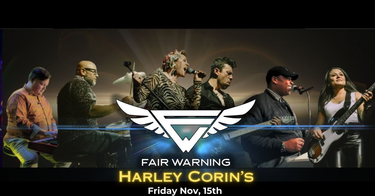 Fair Warning Returns to Harley Corin's!