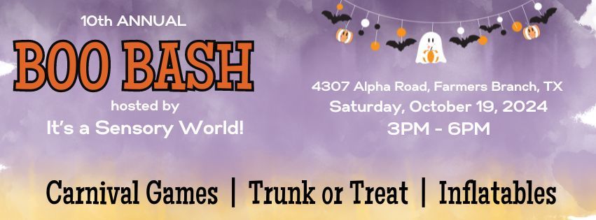 It's a Sensory World's 10th Annual Boo Bash! 