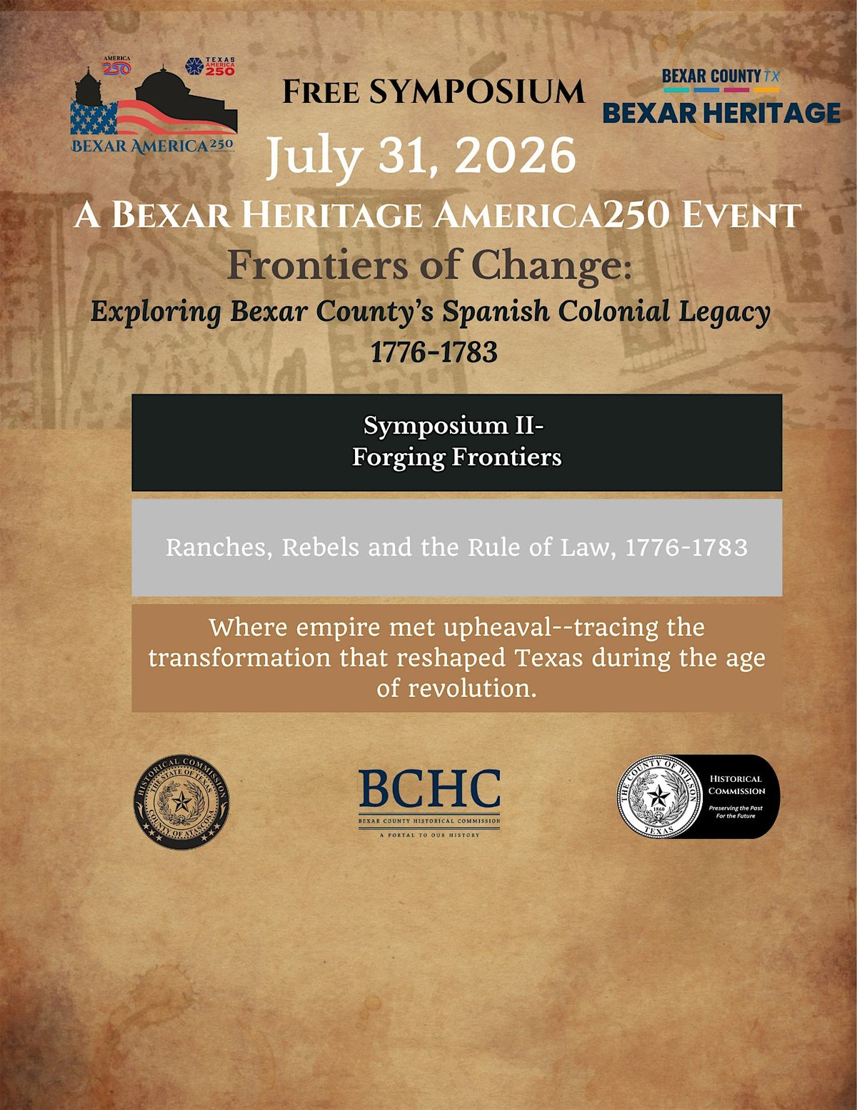 Bexar America250 Symposium - Part II - 1776-1783