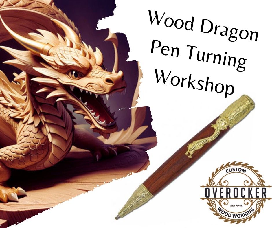 Lunar New Year Wood Dragon Pen Turning Hawthorn Hollow