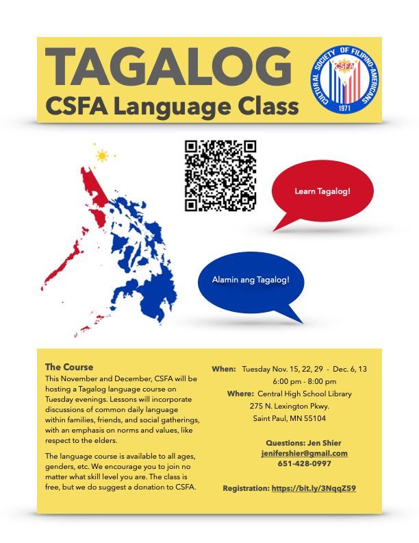 CSFA 2022 Tagalog Language Class