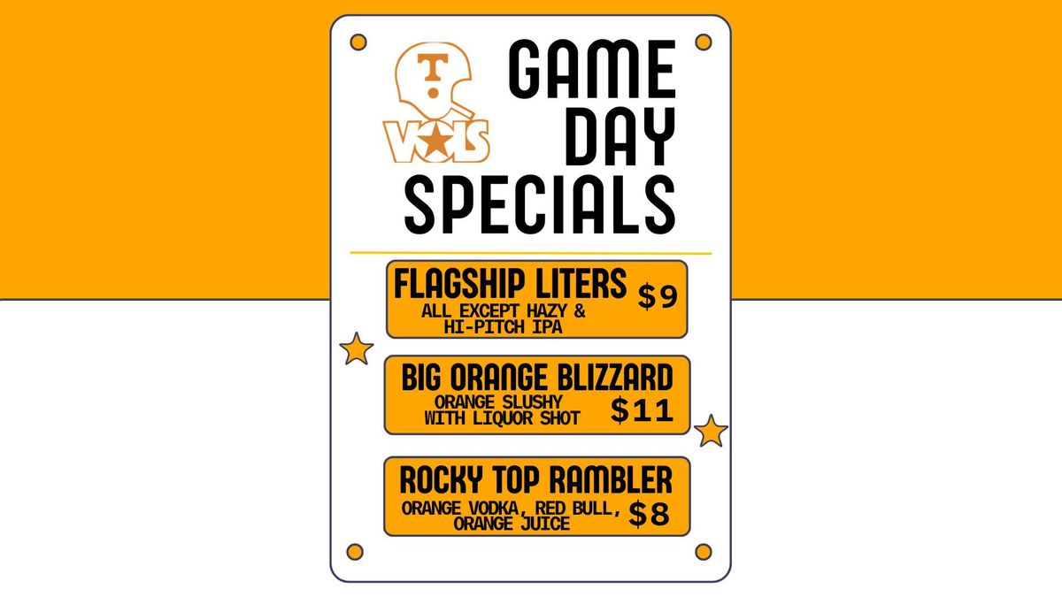 Game Day Specials: Alabama @ UT 