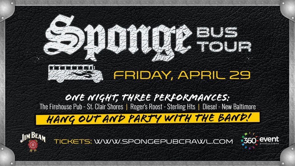 Sponge Bus Tour 2022, Firehouse Pub and Grill, Eastpointe, 29 April 2022