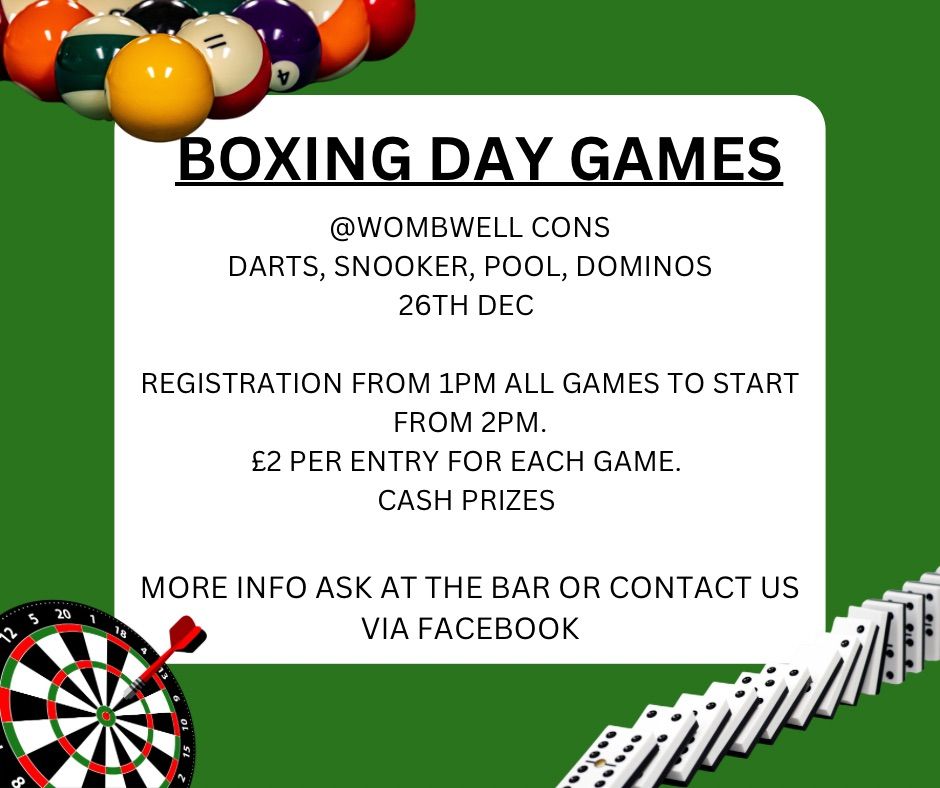 Boxing Day Games Competition 