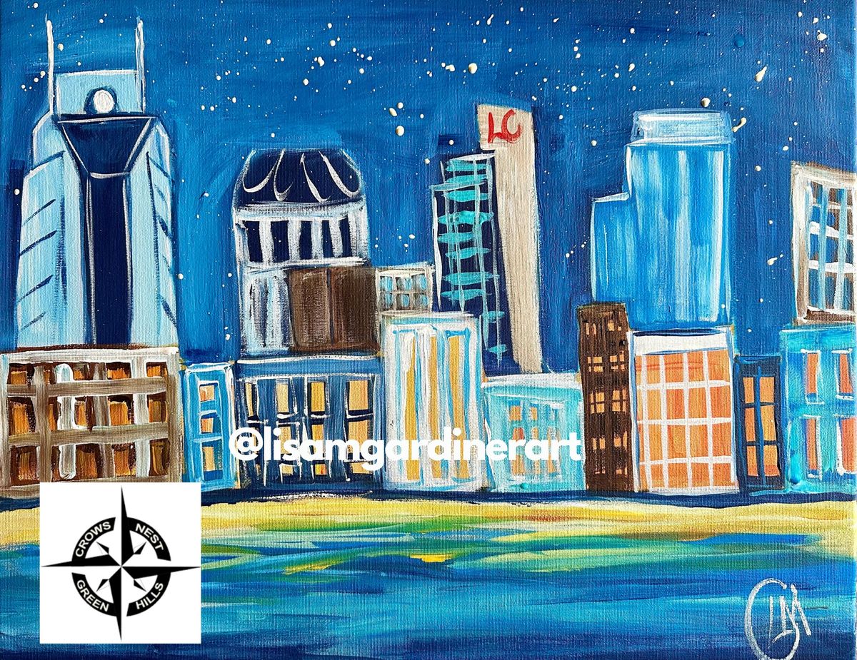 Sip and Paint Along, "Nashville Skyline"