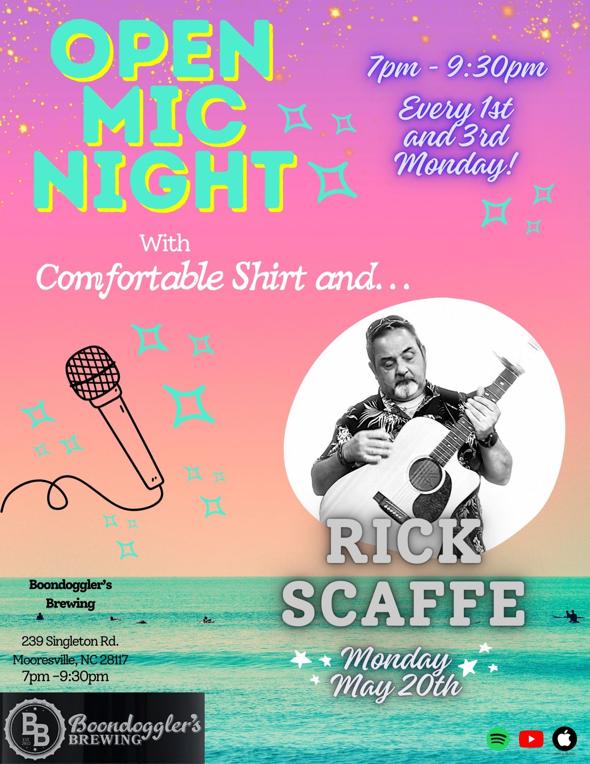 Open Mic at Boondoggler's Brewing: Featuring Rick Scaffe!
