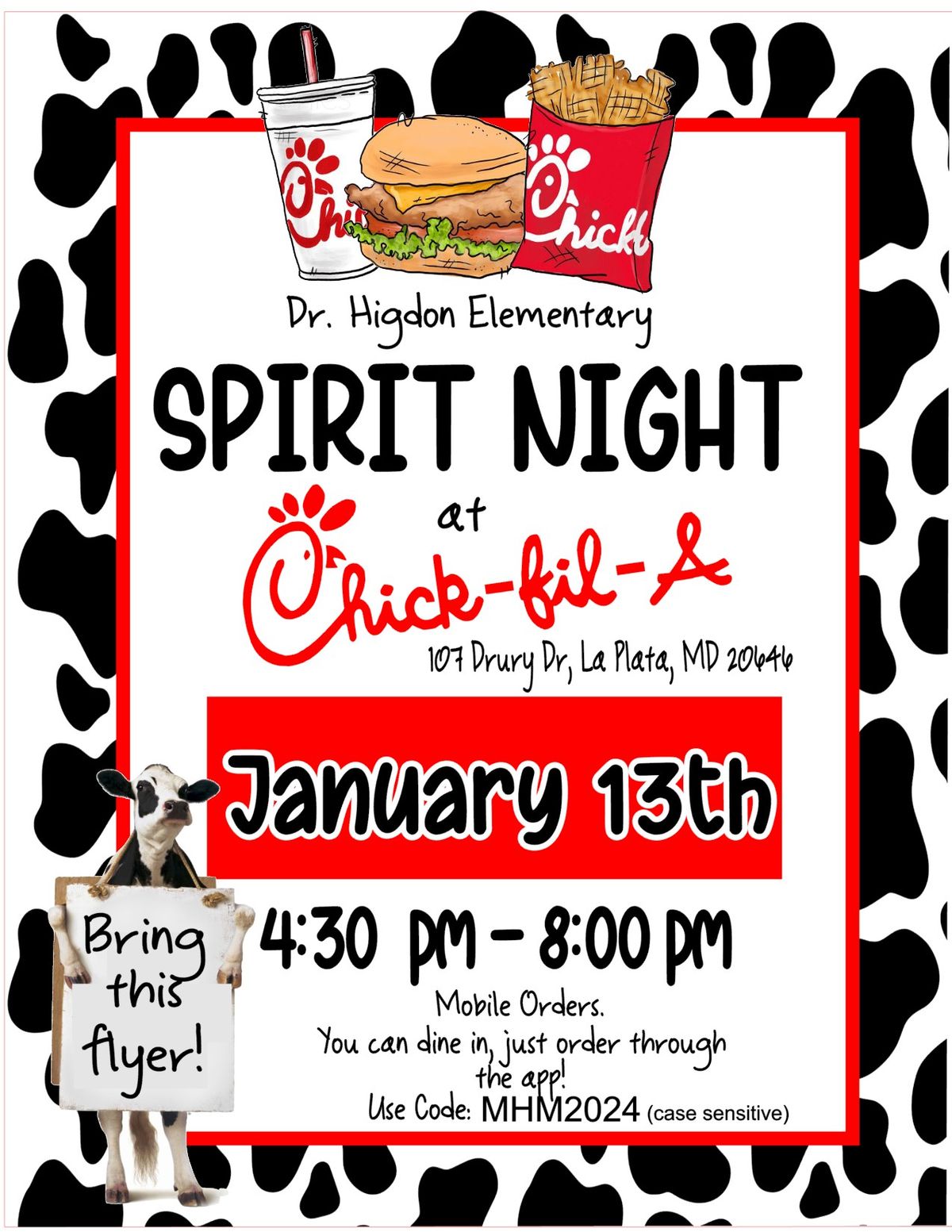 Spirit Night - Chick Fil A