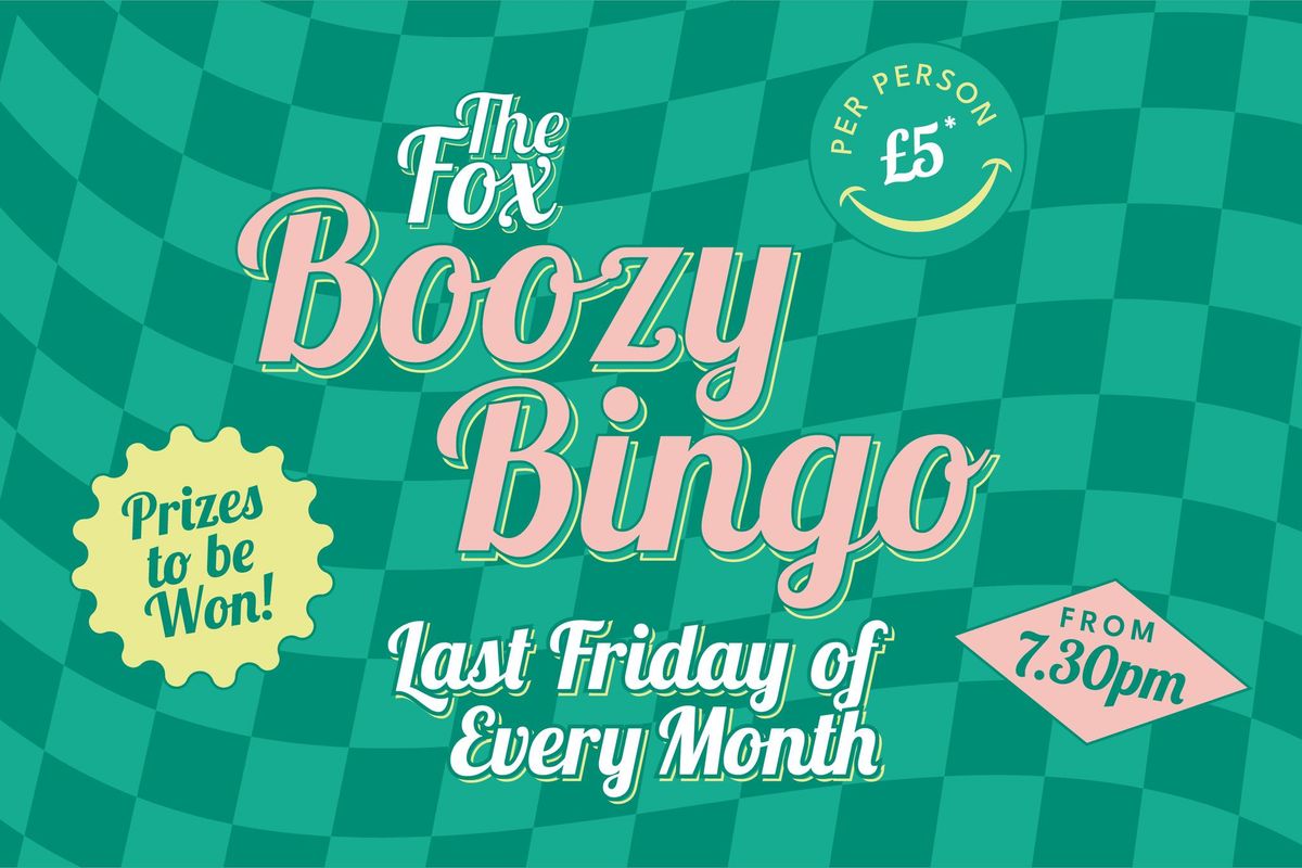 Boozy Bingo! \ud83d\udd7a\ud83c\udffc\ud83c\udf89\ud83c\udfb6