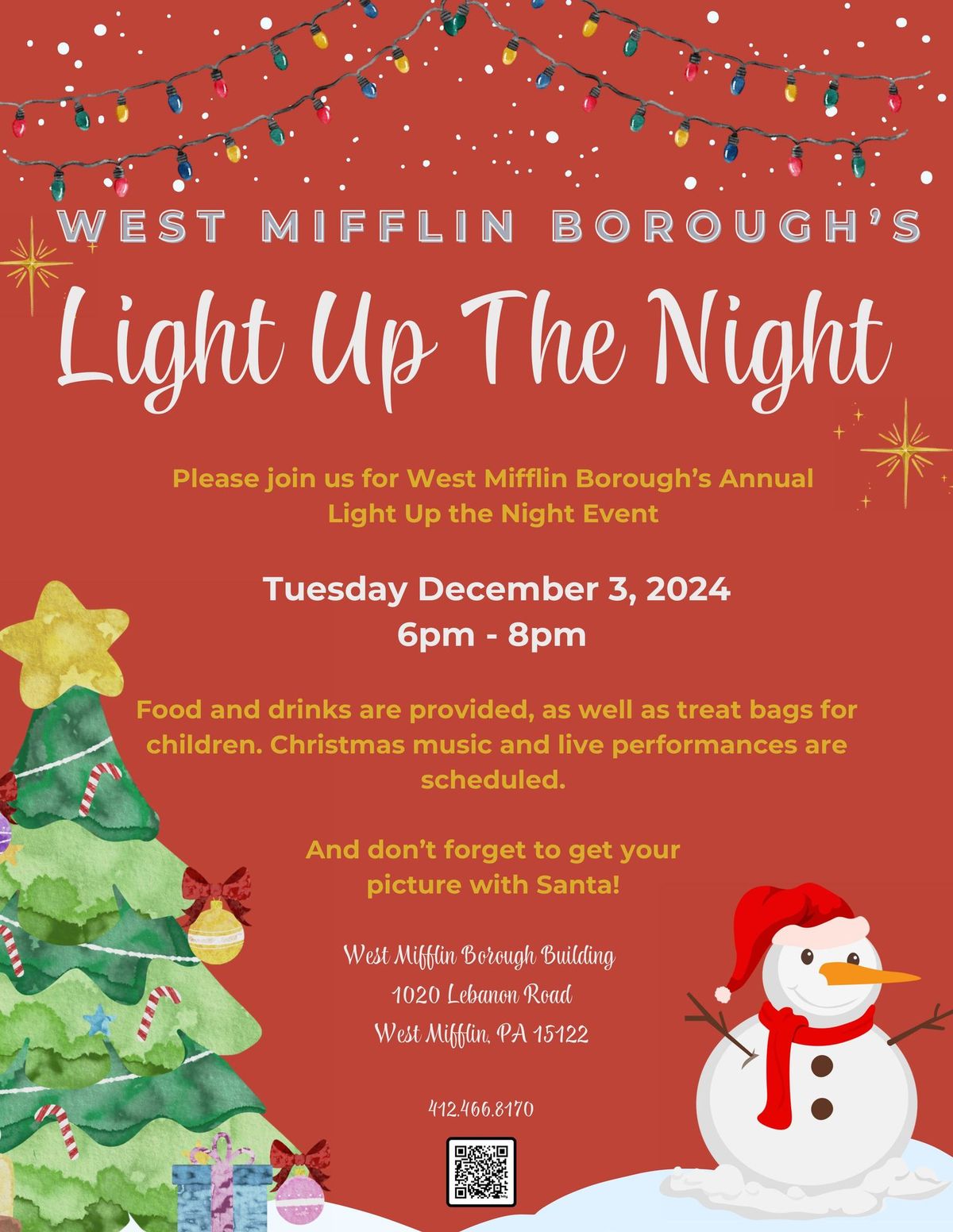 West Mifflin Borough's "Light Up The Night"