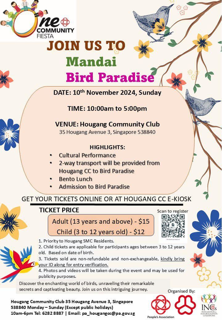 Visit to Mandai Bird Paradise