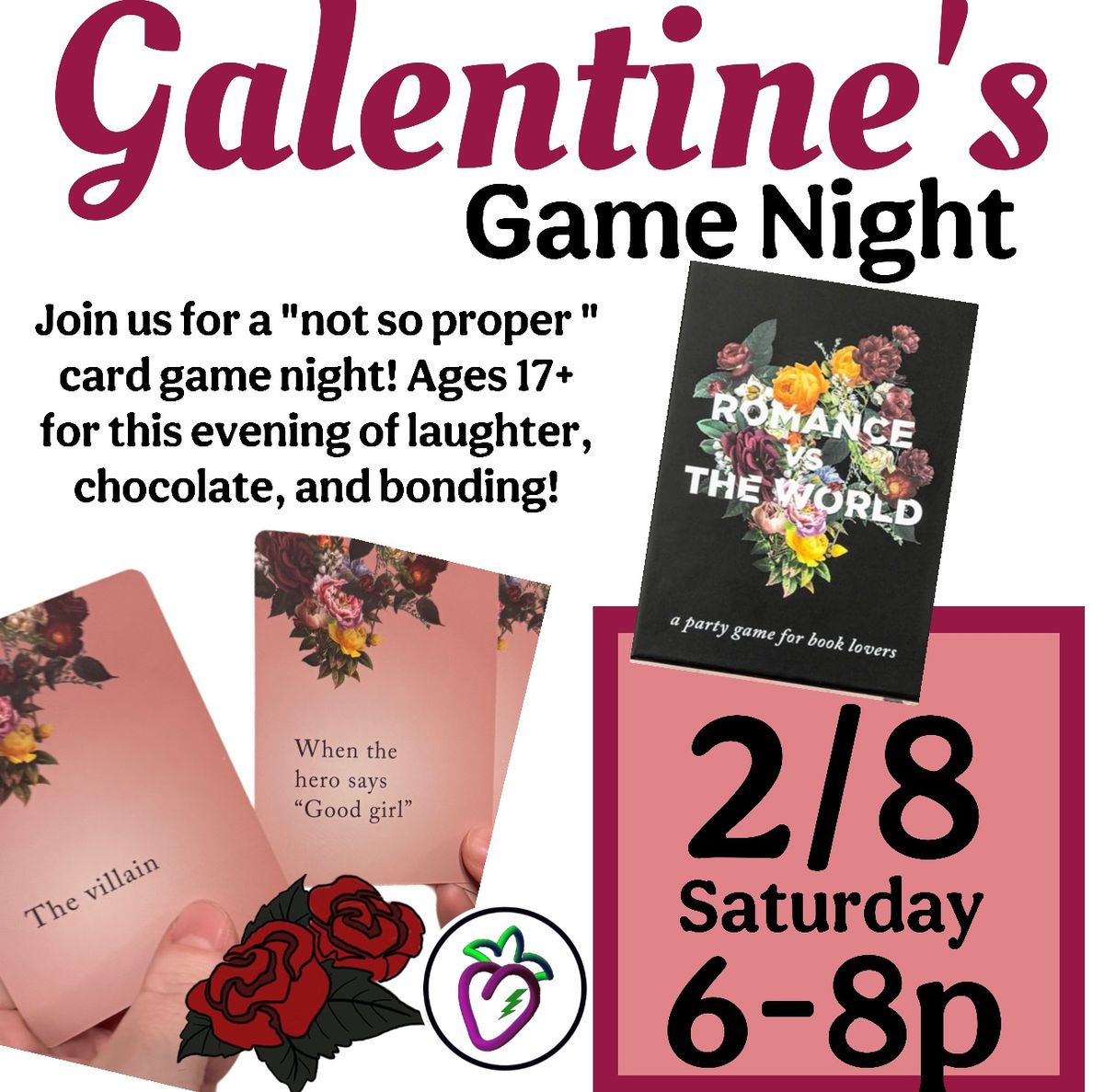 Galantine\u2019s  Game Night for Book Lovers! 